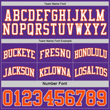 Custom Purple Orange-White Reversible Double Side Sublimation Basketball Suit Jersey