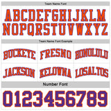 Custom Purple Orange-White Reversible Double Side Sublimation Basketball Suit Jersey