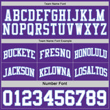 Custom Purple White-Light Blue Reversible Double Side Sublimation Basketball Suit Jersey