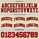 Custom Reversible Navy Red-Cream Double Side Sublimation Basketball Suit Jersey