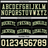 Custom Reversible Black Cream-Green Double Side Sublimation Basketball Suit Jersey