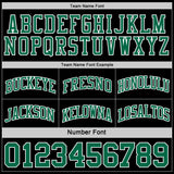 Custom Reversible Black Kelly Green-White Double Side Sublimation Basketball Suit Jersey