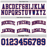 Custom Reversible Royal White-Red Double Side Sublimation Basketball Suit Jersey