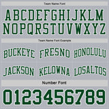 Custom Reversible Green White-Gray Double Side Sublimation Basketball Suit Jersey