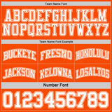 Custom Reversible Orange White Double Side Sublimation Basketball Suit Jersey