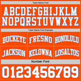 Custom Reversible Orange White-Light Blue Double Side Sublimation Basketball Suit Jersey
