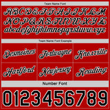 Custom Reversible Black Red-White Double Side Star Sublimation Basketball Suit Jersey