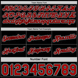 Custom Reversible Black Red-White Double Side Star Sublimation Basketball Suit Jersey