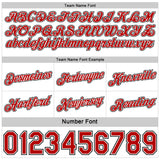 Custom Reversible Black Red-White Double Side Star Sublimation Basketball Suit Jersey