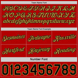 Custom Reversible Black Red-Old Gold Double Side Star Sublimation Basketball Suit Jersey