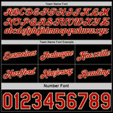 Custom Reversible Black Red-Cream Double Side Star Sublimation Basketball Suit Jersey