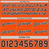 Custom Reversible Black Orange-White Double Side Star Sublimation Basketball Suit Jersey