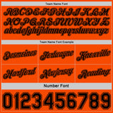 Custom Reversible Black Orange Double Side Star Sublimation Basketball Suit Jersey