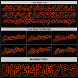 Custom Reversible Black Orange Double Side Star Sublimation Basketball Suit Jersey