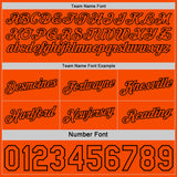 Custom Reversible Black Orange Double Side Star Sublimation Basketball Suit Jersey