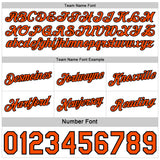 Custom Reversible Black White-Orange Double Side Star Sublimation Basketball Suit Jersey