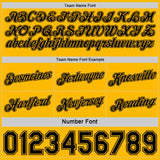 Custom Reversible Black Gold Double Side Star Sublimation Basketball Suit Jersey