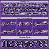 Custom Reversible Black Purple-White Double Side Star Sublimation Basketball Suit Jersey