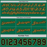 Custom Reversible Black Kelly Green-Old Gold Double Side Star Sublimation Basketball Suit Jersey