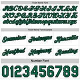 Custom Reversible Black White-Kelly Green Double Side Star Sublimation Basketball Suit Jersey
