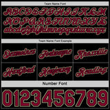 Custom Reversible Black Crimson-Cream Double Side Star Sublimation Basketball Suit Jersey