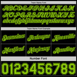 Custom Reversible Black Neon Green Double Side Star Sublimation Basketball Suit Jersey