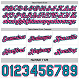 Custom Reversible Black Pink-Teal Double Side Star Sublimation Basketball Suit Jersey
