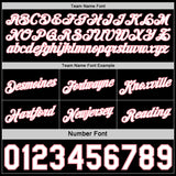 Custom Reversible Black White-Medium Pink Double Side Star Sublimation Basketball Suit Jersey