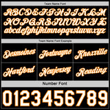 Custom Reversible Black White-Bay Orange Double Side Star Sublimation Basketball Suit Jersey