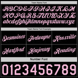 Custom Reversible Black Light Pink Double Side Star Sublimation Basketball Suit Jersey