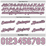 Custom Reversible Black Light Pink Double Side Star Sublimation Basketball Suit Jersey