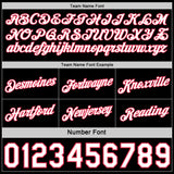 Custom Reversible Black White-Neon Pink Double Side Star Sublimation Basketball Suit Jersey