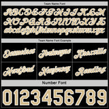 Custom Reversible Black Vegas Gold-White Double Side Star Sublimation Basketball Suit Jersey