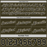 Custom Reversible Black Olive-Cream Double Side Star Sublimation Basketball Suit Jersey