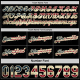 Custom Reversible Black Vintage USA Flag-Cream Double Side Star Sublimation Basketball Suit Jersey