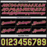 Custom Reversible Black Neon Green-Pink Double Side Star Sublimation Basketball Suit Jersey