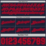 Custom Reversible Navy Red Double Side Star Sublimation Basketball Suit Jersey