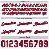 Custom Reversible Navy Red-White Double Side Star Sublimation Basketball Suit Jersey