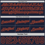 Custom Reversible Navy Orange Double Side Star Sublimation Basketball Suit Jersey