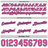 Custom Reversible Navy White-Pink Double Side Star Sublimation Basketball Suit Jersey