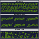 Custom Reversible Navy Neon Green Double Side Star Sublimation Basketball Suit Jersey