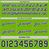 Custom Reversible Navy Neon Green-White Double Side Star Sublimation Basketball Suit Jersey
