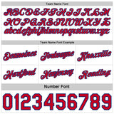 Custom Reversible Royal Red-White Double Side Star Sublimation Basketball Suit Jersey