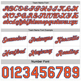 Custom Reversible Royal White-Orange Double Side Star Sublimation Basketball Suit Jersey