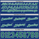 Custom Reversible Royal Kelly Green-White Double Side Star Sublimation Basketball Suit Jersey