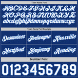 Custom Reversible Royal White-Lakes Blue Double Side Star Sublimation Basketball Suit Jersey
