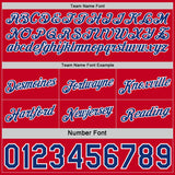 Custom Reversible Red Royal-White Double Side Star Sublimation Basketball Suit Jersey