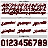 Custom Reversible Red White-Black Double Side Star Sublimation Basketball Suit Jersey