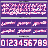 Custom Reversible Purple White-Pink Double Side Star Sublimation Basketball Suit Jersey