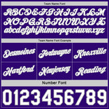 Custom Reversible Purple White-Gray Double Side Star Sublimation Basketball Suit Jersey